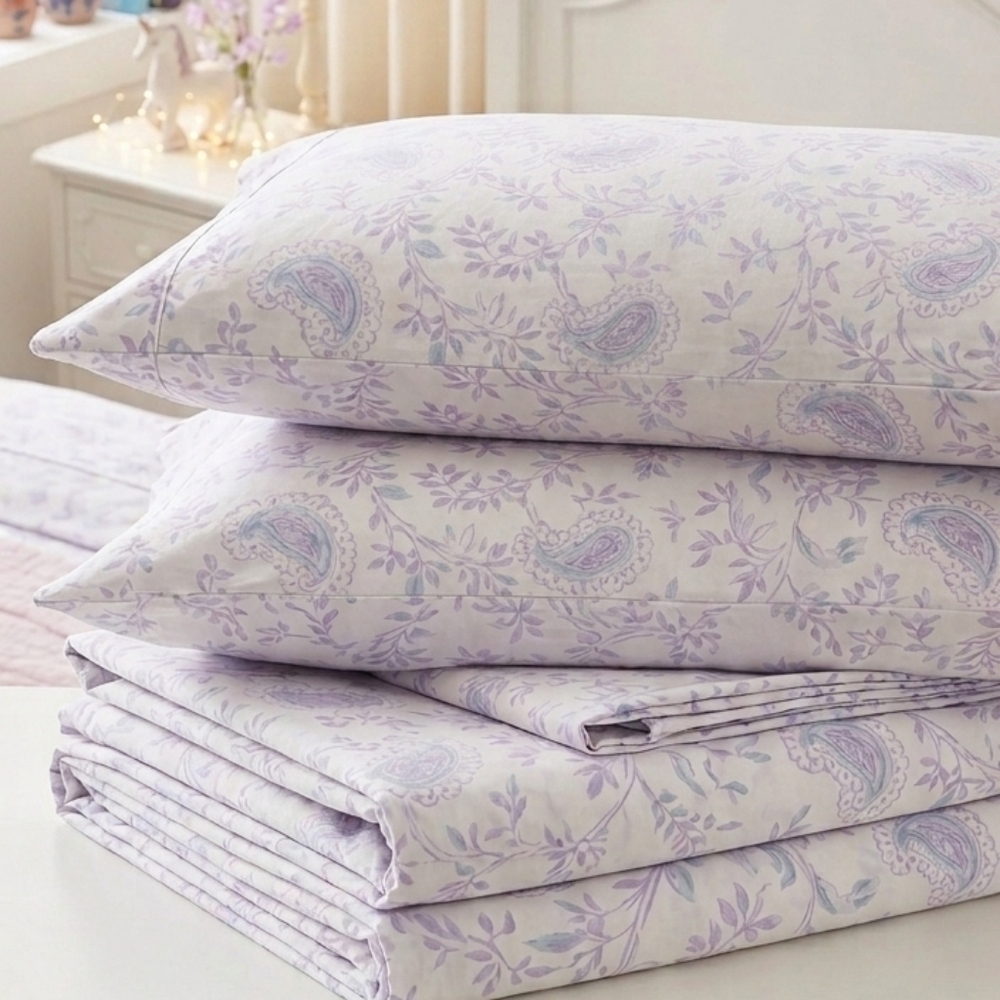 Pottery Barn Full Size Floral Paisley Print Fabric